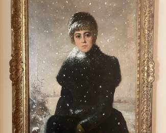 "Lady in a Snowstorm" 