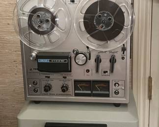 Vintage recording equipment and safe