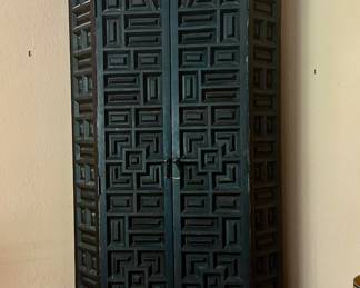 Large and well carved Mexican Armoire