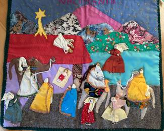 Hand done folk embroidery