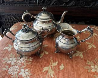 Sterling tea set