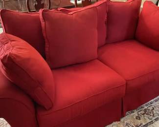 Retro Red Sofa