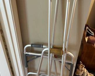 walker and crutches