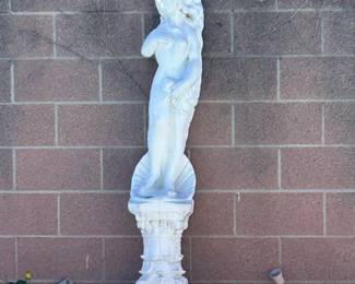 Plaster figurines over 5' tall