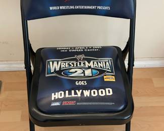 Wrestlemania 21 commemorative ringside chair