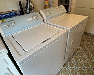 Washer, dryer. 