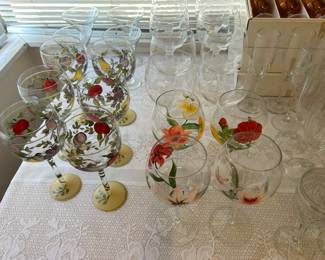 Beautiful stemware. 