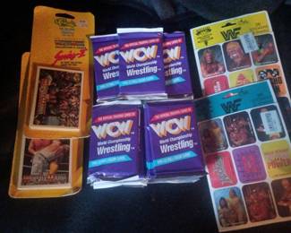 Vintage wrestling trading cards