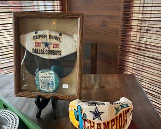 Dallas Cowboy championship caps. 27 th and 30 th NFL champions