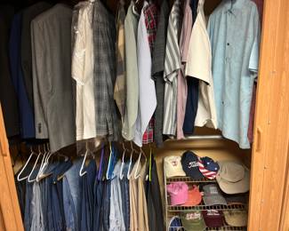 Men’s clothes XLtall. Caps