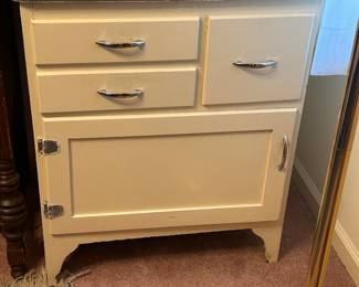 Vintage Enamel Cabinet / $195