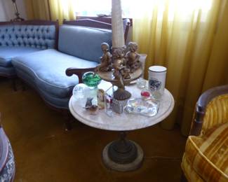 Vintage floor lamp with cherubs