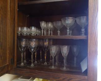 Antique stemware