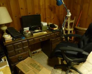 Basement with furniture, bric-a-brac, kitchenware & more!!
