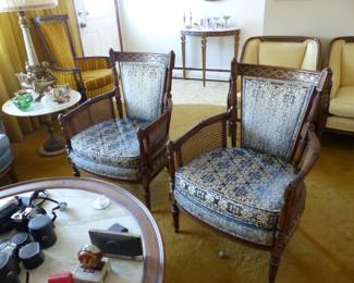 Vintage furniture & bric-a-brac, artwork & custom window treatments are also for sale.