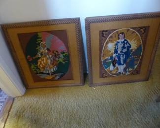 Pair of needlepoint pictures
