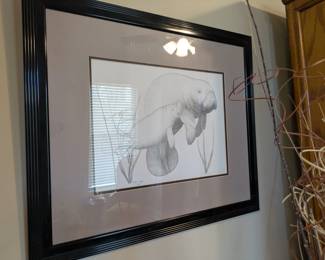 Manatee art signed Mabel Harrt?