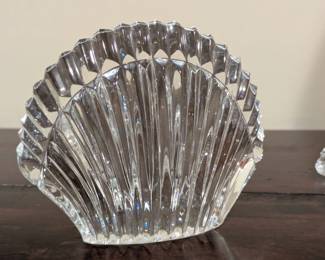 Waterford crystal shell paperweight