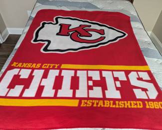 KC Chiefs Kingdom fleece blanket