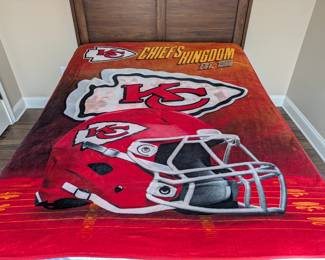 KC Chiefs Kingdom fleece blanket