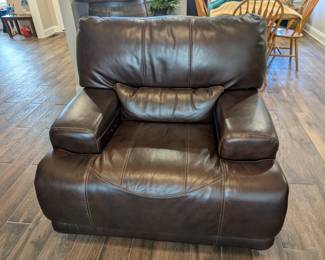 Leather reclining chair