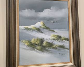 Seashore scenery art