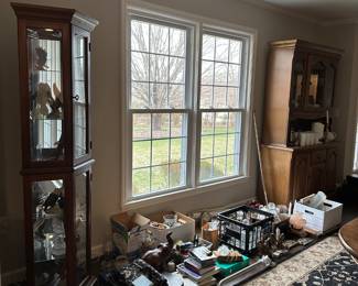 china, milk glass, vingtage decor, china cabinets, rugs