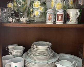 vintage glassware, china