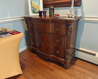 011	3 Drawer Serpentine Chest	47" x 19" x 37"