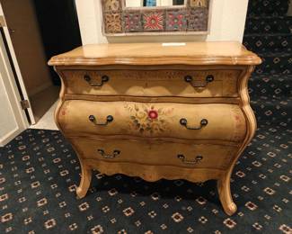 201	3 Drawer Painted Bombay Dresser	38" x 18" x 34"