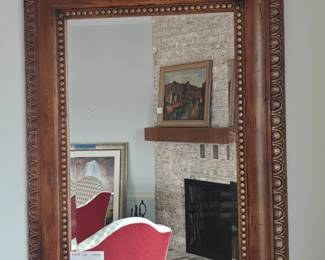 010	Wooden Frame Mirror	37" W x 47" H