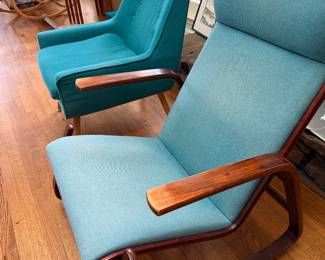 Vintage westnofa bentwood rocking chair by ingmar relling