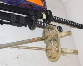 pair of fencing swords
