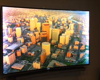 65" Samsung curved screen smart TV, with Samsung sounder and woofer