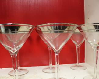 vintage martini glasses