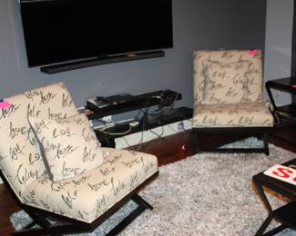 pair of Texas chairs