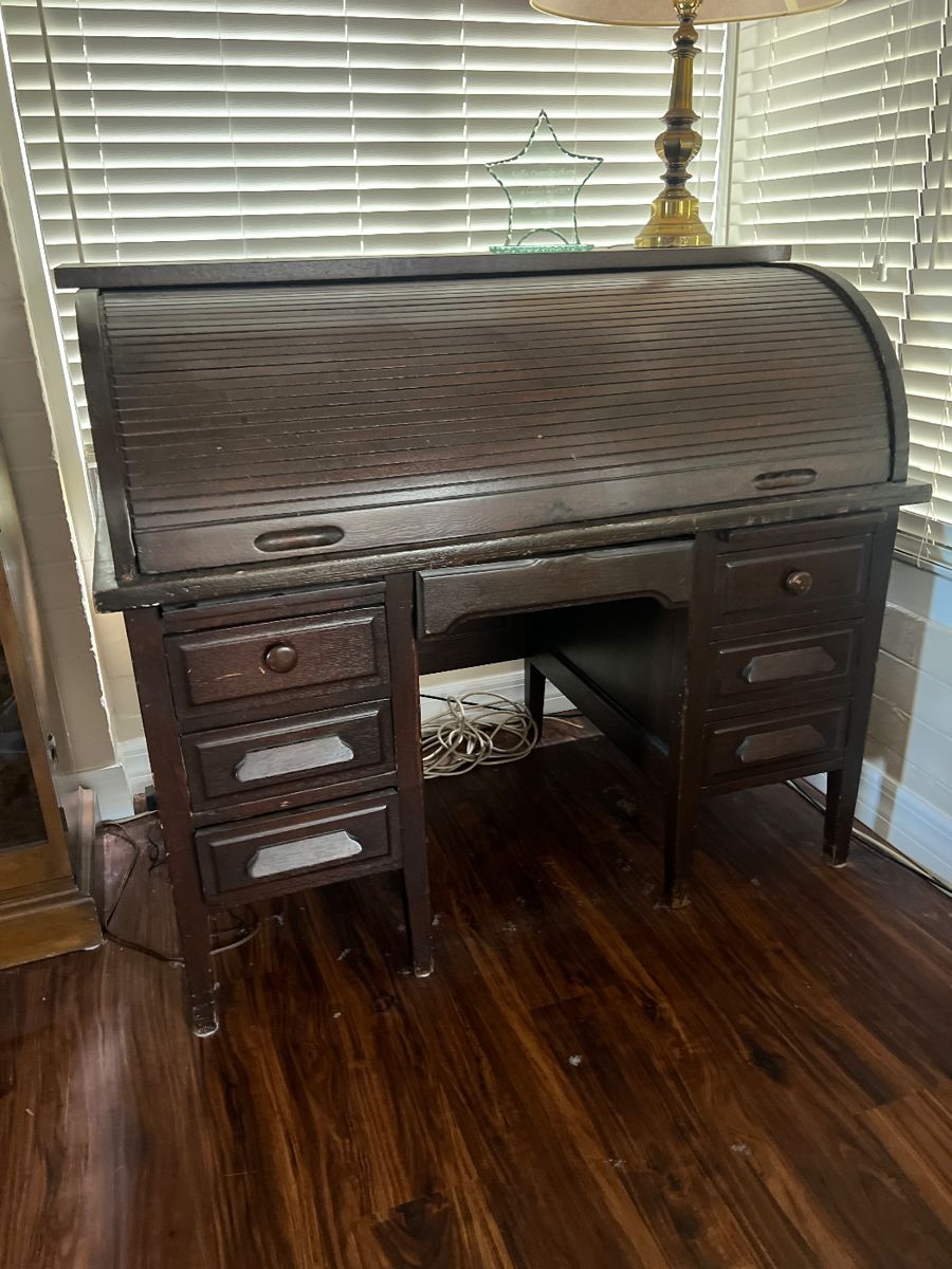 Antique Roll Top Desk