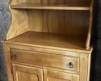 Vintage Maple Hutch 