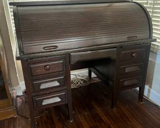 Antique Roll Top Desk