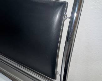 Queen bed leather headboard