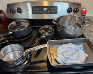 kitchen pots and pans