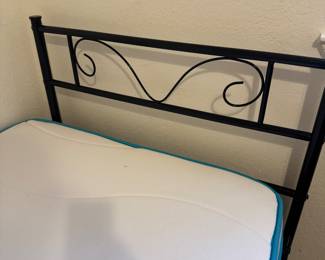 Twin headboard, mattress