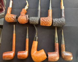 Vintage Soren Caminetto, Cocciaso Cantun, GBD ,Chapuis Comoy, and Sasieni Pipes