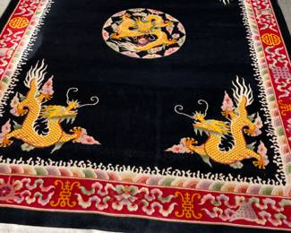 Wool Rug is 9' x 12'