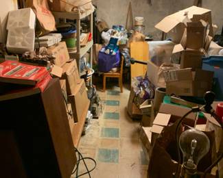 Basement is a Pickers Paradise of vintage treasures.