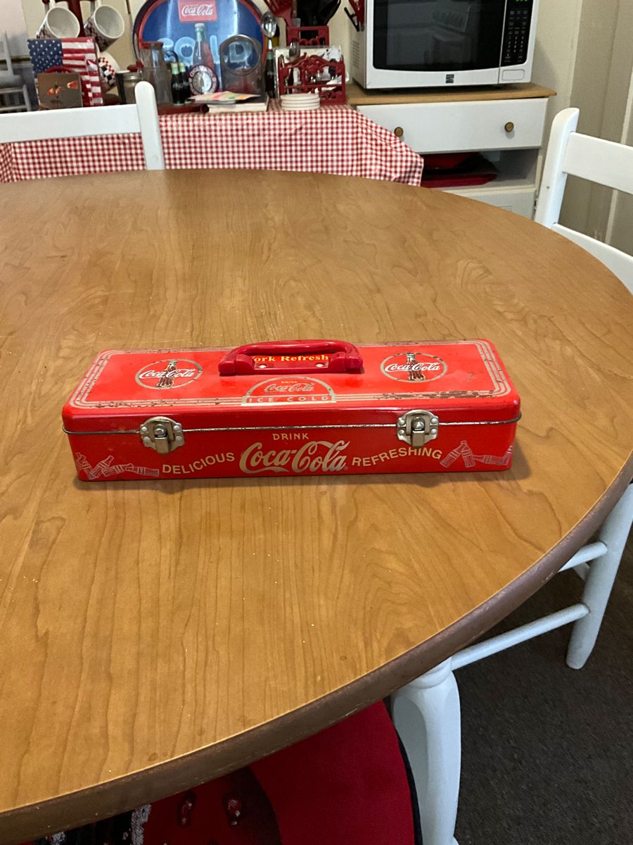 Antique Coca Cola tool box