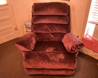 Recliner shows a little wear