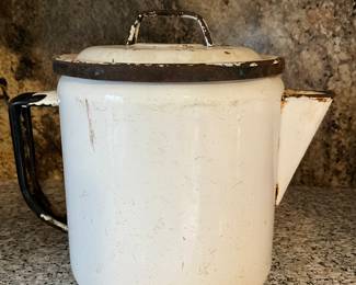Enamel coffee pot