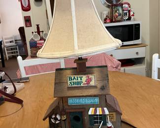 Double sided lamp made from birdhouse side 1