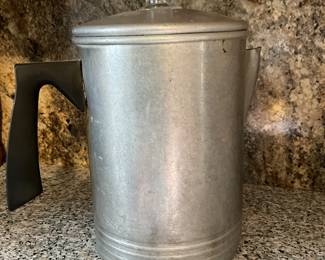 Stove top coffee maker.  9 cup.  Great for camping